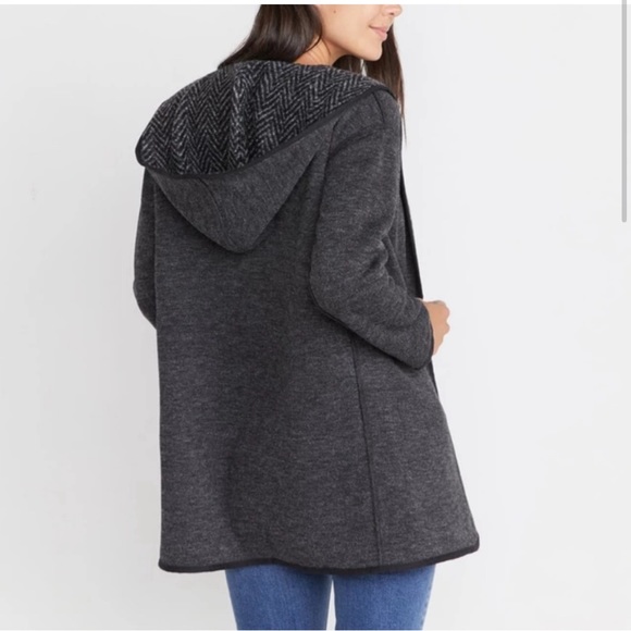 Marine Layer Bea Reversible Coat Size Small Gray - Picture 2 of 6